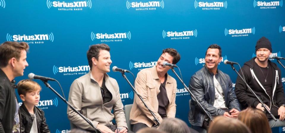 New Kids on the Block at a Sirius XM Town Hall.