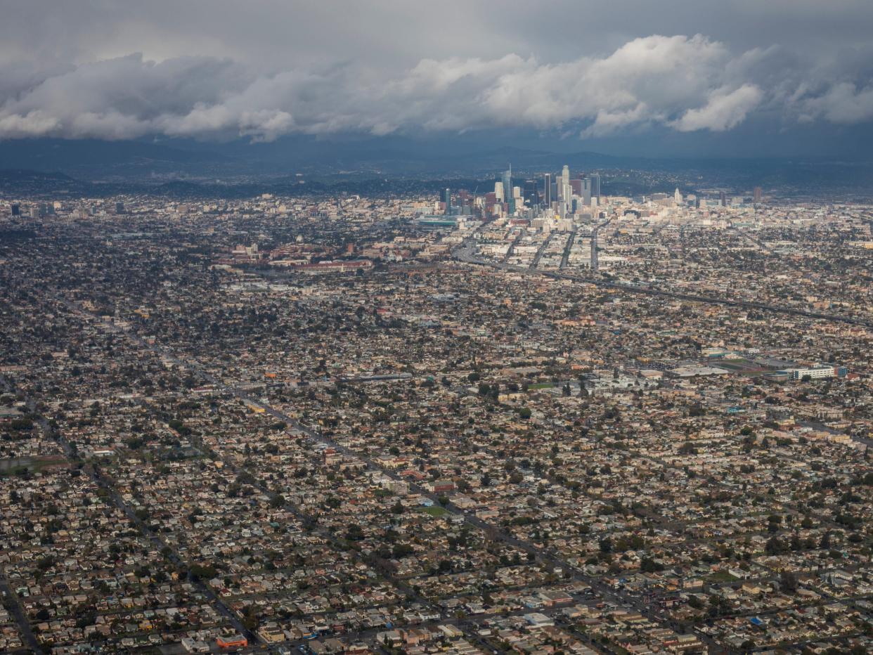 Skyline view of Compton, California