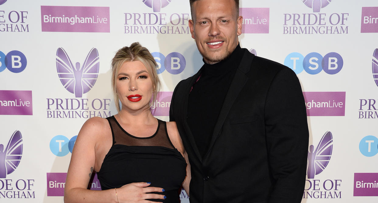 Olivia and Alex Bowen have welcomed their first child after meeting on Love Island. (PA)