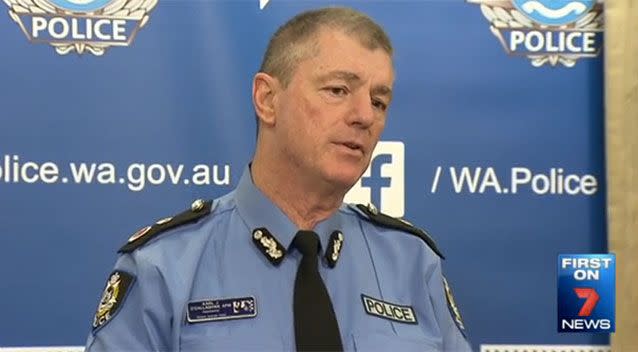 WA Police Commissioner Karl O'Callaghan. Source: 7News