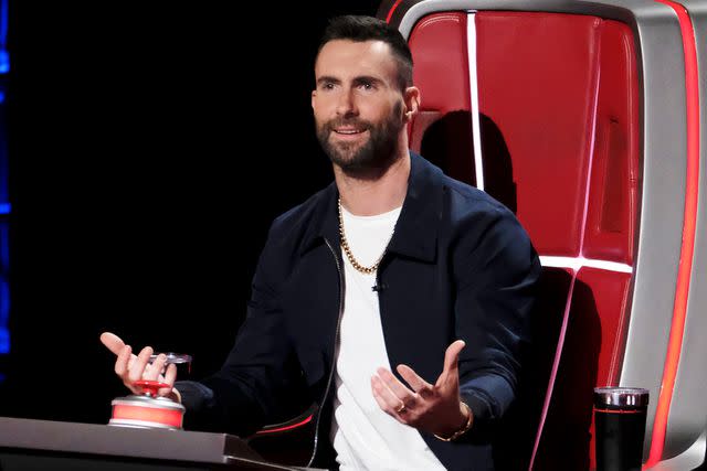 <p>Trae Patton/NBCU Photo Bank/NBCUniversal via Getty</p> Adam Levine on 'The Voice'