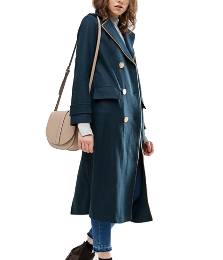 ASOS Wool Blend Military Coat