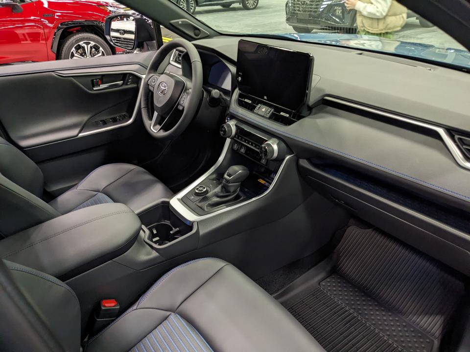 the interior of the 2024 Toyota RAV4 Hybrid SUV