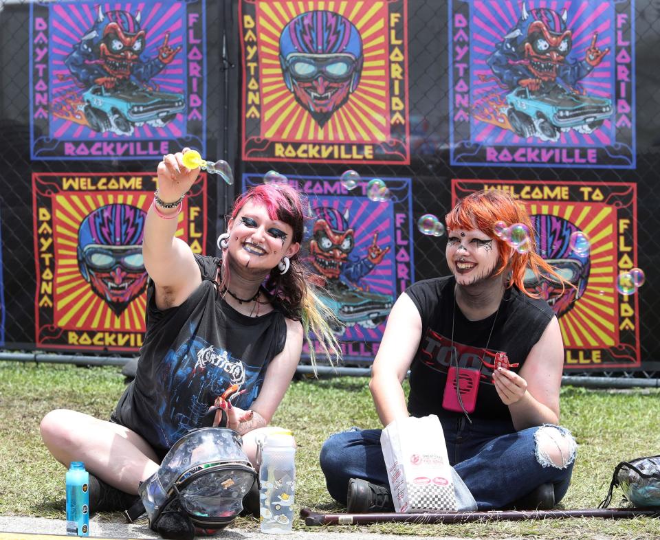 Fans chill out on the infield at Daytona International Speedway during a previous edition of Welcome to Rockville. This year's event is slated to unfold May 9-12 in Daytona Beach.