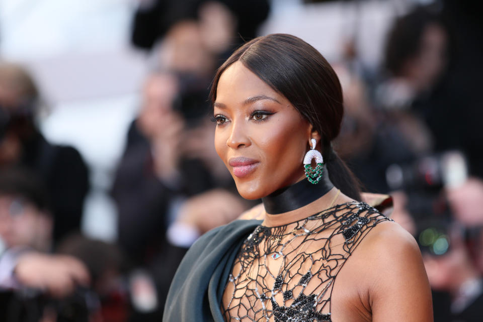 Naomi Campbell attends the screening of 'Blackkklansman' during the 71st annual Cannes Film Festival at Palais des Festivals on May 14, 2018