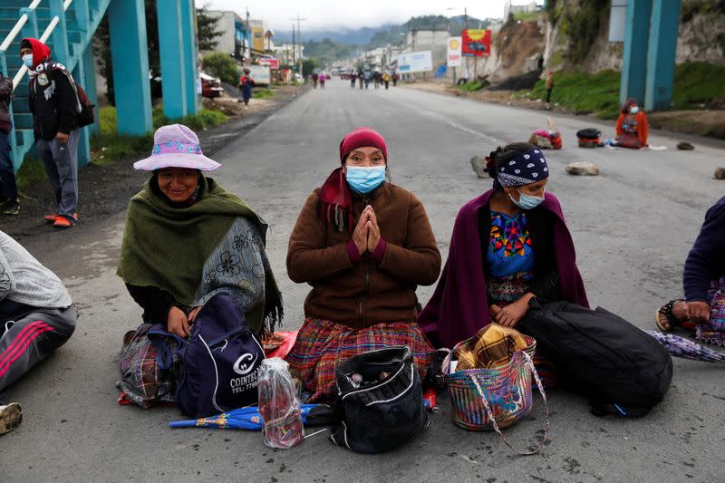 Protest demanding resignation of Guatemalan President Giammattei and Attorney General Porras in San Cristobal Totonicapan