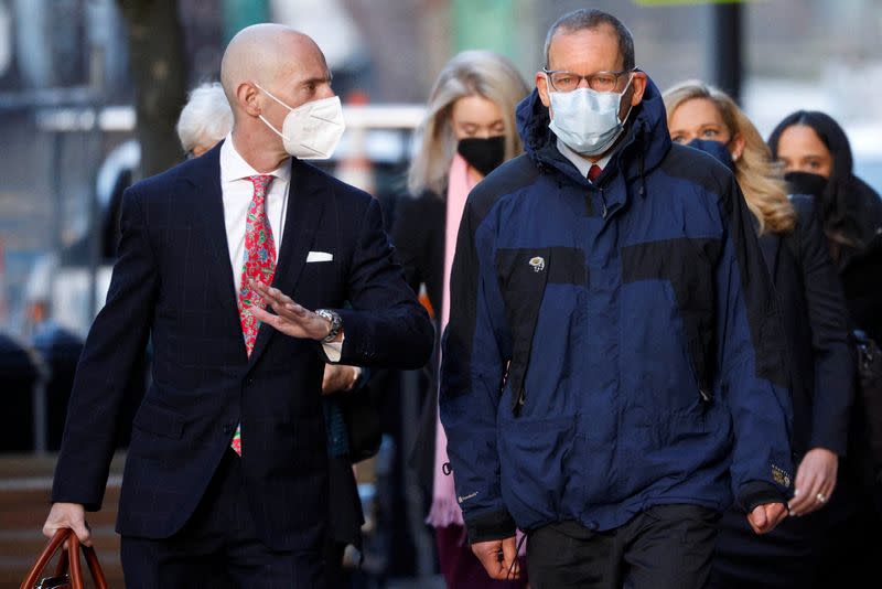 Harvard professor Charles Lieber arrives at the federal courthouse in Boston