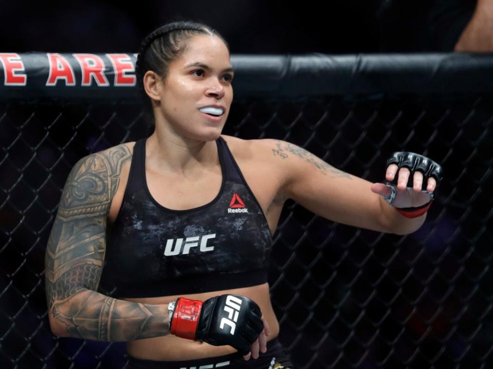 Women’s featherweight champion Amanda Nunes recently lost the bantamweight belt (Getty)