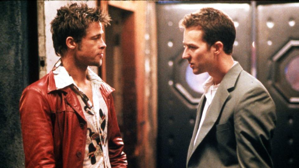 Brad Pitt and Edward Norton in Fight Club