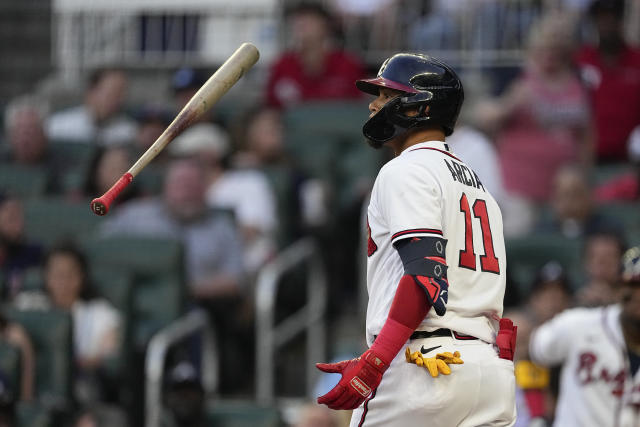 Atlanta Braves' Michael Harris II steals second base during the third  inning of the team's baseball game against the Boston Red Sox on Wednesday,  May 10, 2023, in Atlanta. (AP Photo/John Bazemore