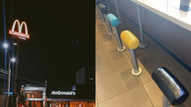 ▲近期就有日本網友發現，當地一些麥當勞分店開始出現一種「T型椅」，但模樣曝光，卻被認為根本想趕客人。（圖／Pexels，推特@P9rAw）