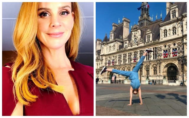 Meghan’s co-star Sarah is using the Euro trip as a change to check out neighbouring Paris. Photo: Instagram/iamsarahgrafferty