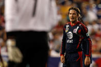 HARRISON, NJ - JULY 27: David Beckham #23 of the MLS All-Stars looks on while playing against Manchester United during the MLS All-Star Game at Red Bull Arena on July 27, 2011 in Harrison, New Jersey. (Photo by Mike Stobe/Getty Images for the New York Red Bulls)