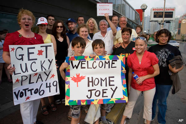 The Votto family comes out in force to support Joey
