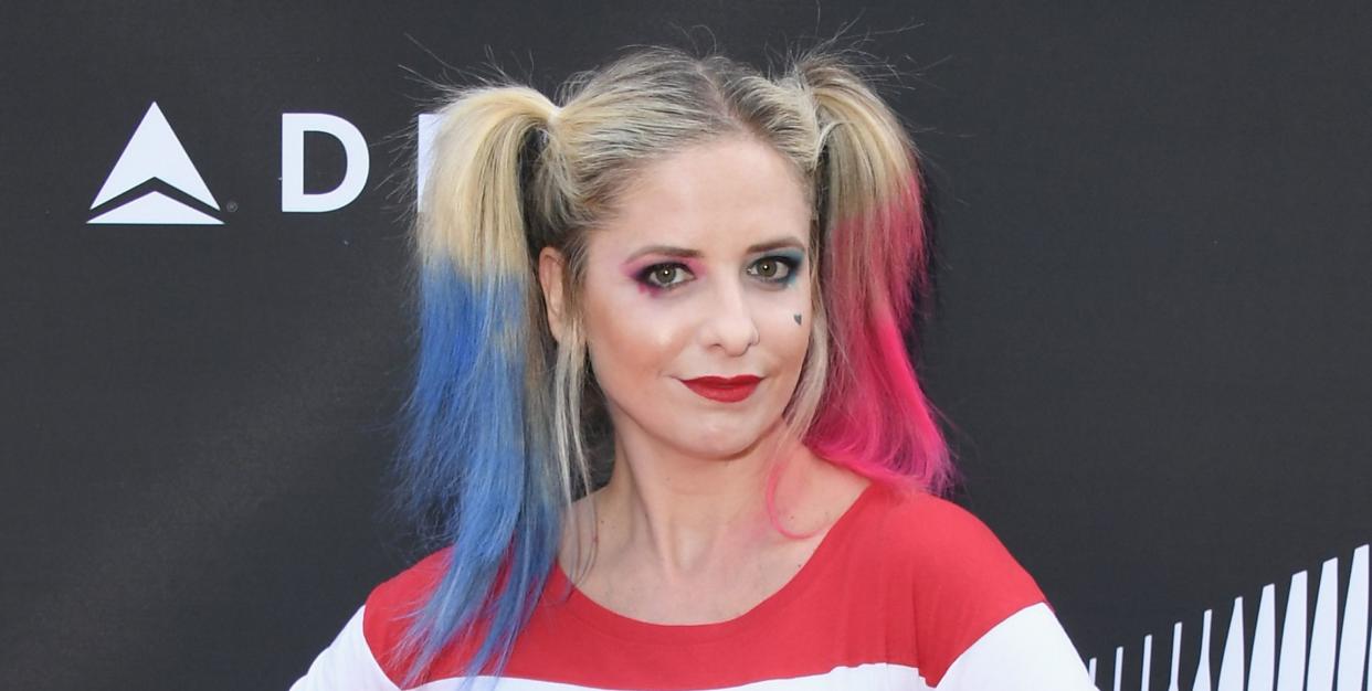 sarah michelle gellar as harley quinn, 2018