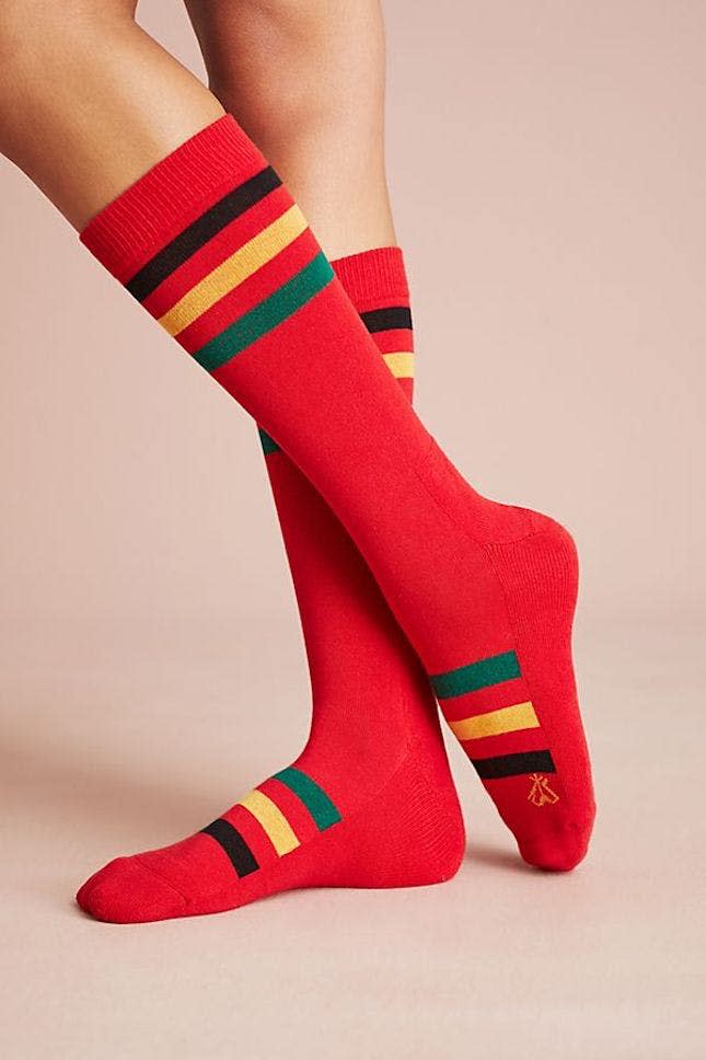 Rainier Striped Crew Socks