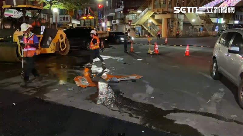 淡水清晨發生死亡車禍。（圖／翻攝畫面）