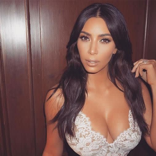 Kim has come in second place using the face mapping technique. Photo: Instagram/kimkardashian