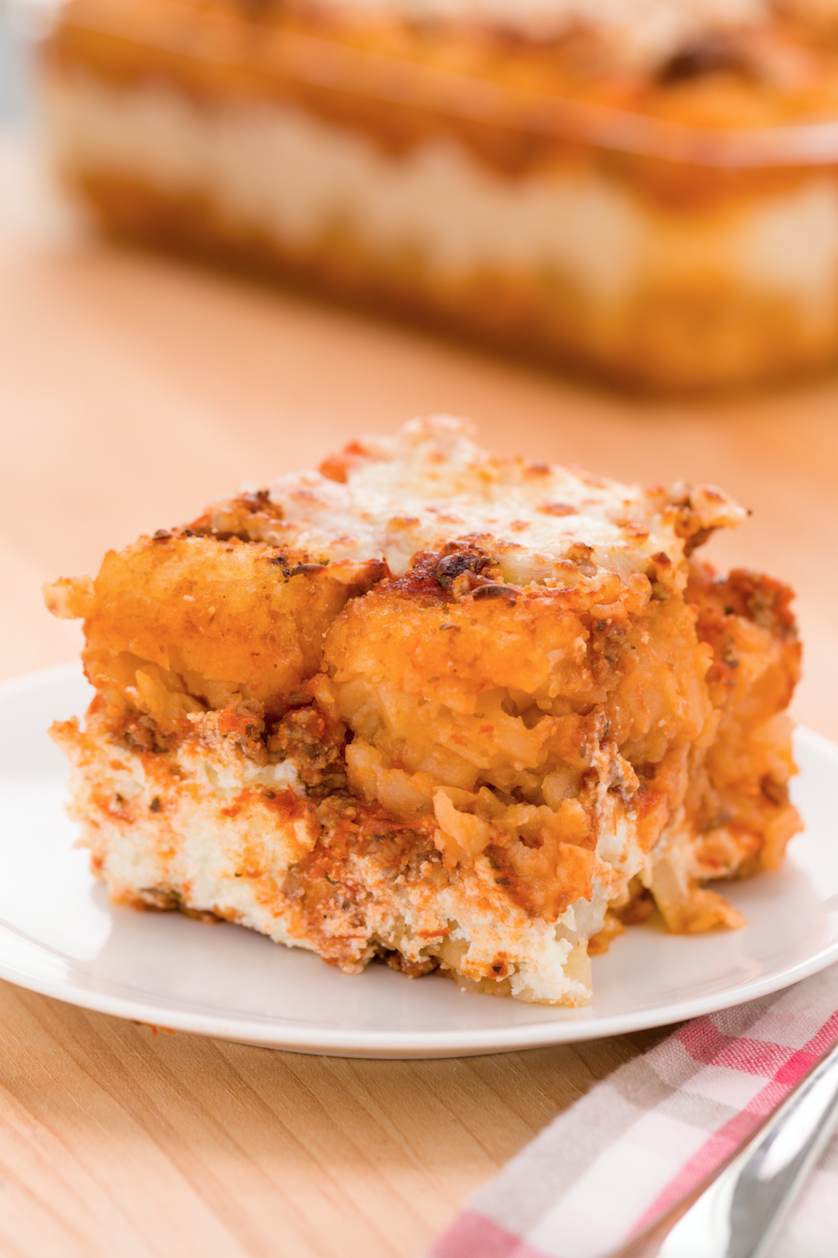 <p>Potatoes > pasta. Just try it.</p><p>Get the recipe from <a href="https://www.delish.com/cooking/recipe-ideas/recipes/a43753/tater-tot-lasagna-totsagna-recipe/" rel="nofollow noopener" target="_blank" data-ylk="slk:Delish;elm:context_link;itc:0;sec:content-canvas" class="link ">Delish</a>. </p>