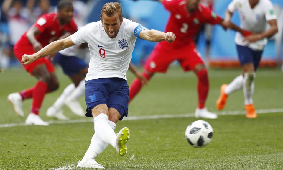Harry Kane smashes home one of two penalties against Panama – and he’d be first on Southgate’s list