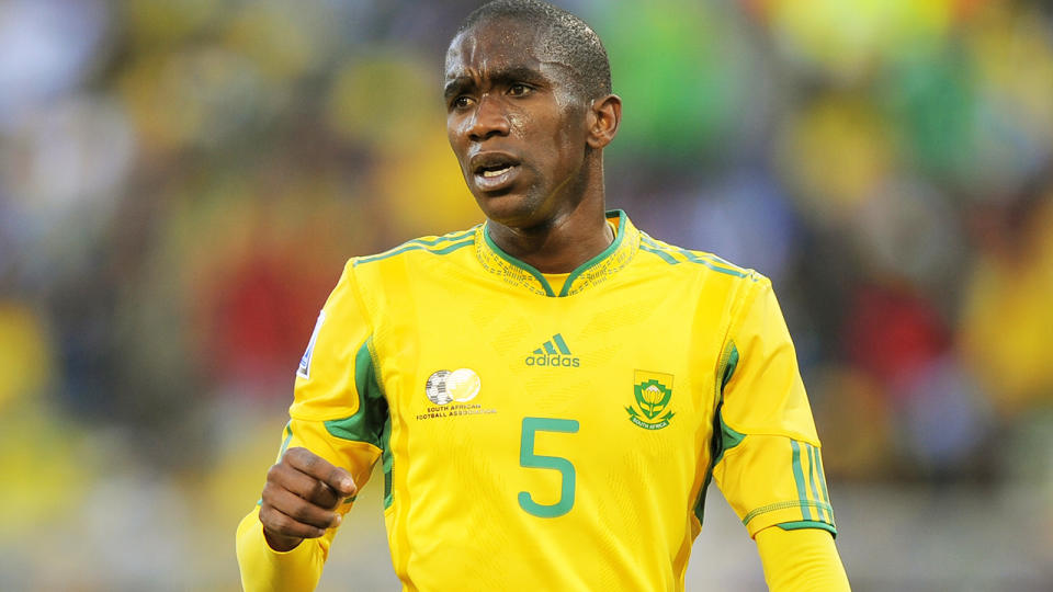 Anele Ngcongca, pictured here in action for South Africa at the 2010 World Cup.