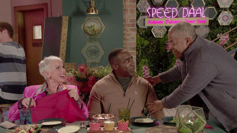 debbie webster, ronnie bailey and ed bailey in coronation street