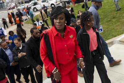 Philadelphia Mayor-elect Cherelle Parker. <a href="https://newsroom.ap.org/detail/Election2023PhiladelphiaMayor/2e92a305e7974196a623b14e476ed2df/photo" rel="nofollow noopener" target="_blank" data-ylk="slk:Ryan Collerd/AP Photo;elm:context_link;itc:0;sec:content-canvas" class="link ">Ryan Collerd/AP Photo</a>