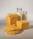 <div class="caption-credit"> Photo by: Thinkstock</div><div class="caption-title">Cheese Product</div>In a brilliant bit of food marketing, those individually packaged cheese "food" slices are often called singles, and, like frozen dessert, contain less than the federally regulated amount of dairy to be labeled cheese. The rest is oil and emulsifiers. This not only creates a cheaper product, but one that melts evenly and faster (and had a lot less flavor) than the real thing.