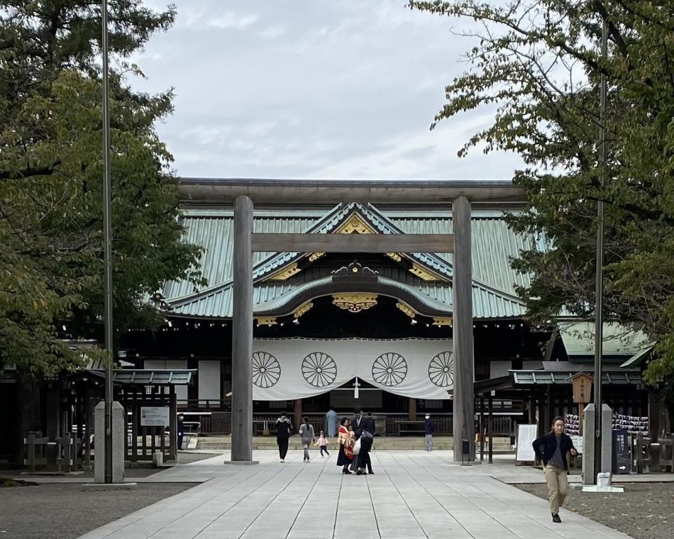 日本靖國神社一向被視為日本軍國主義的精神象徵，也使其成為中日爭執的引爆點。   圖：擷取自Google