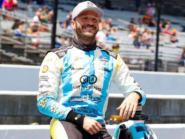 Agustín Canapino sonríe con su andar en el IndyCar, en un fin de semana muy especial con este logro histórico