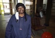 Sheneen McClain, the mother of Elijah McClain, a young man who died after a stop by police in Aurora, Colo., and has spurred investigations of police practices while galvanizing calls for police reforms, is shown in the office of her attorney, Qusair Mohamedbhai, Wednesday, March 3, 2021, in Denver. (AP Photo/David Zalubowski)