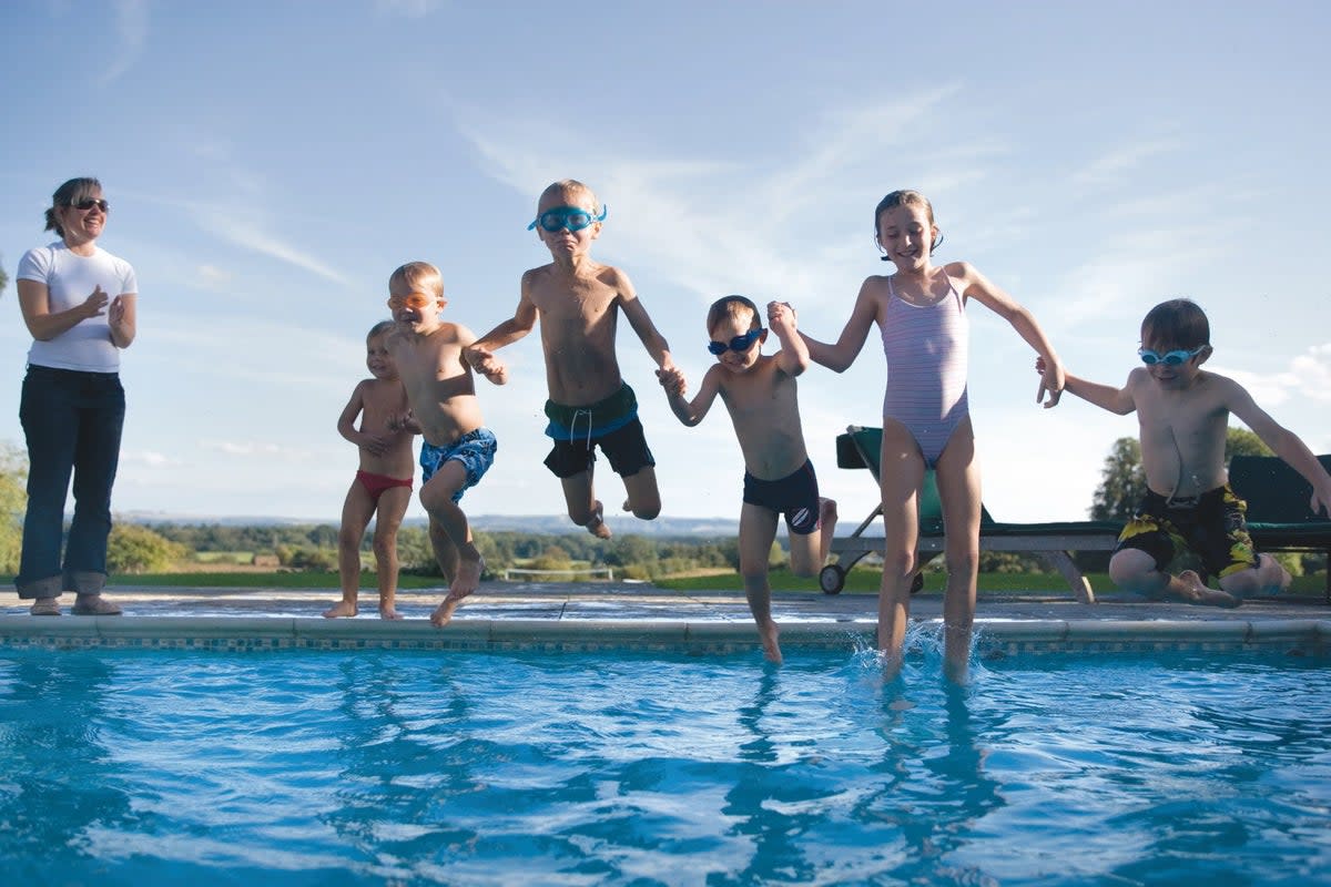 The swimming pool at Woolley Grange is a big hit with kids (Woolley Grange)