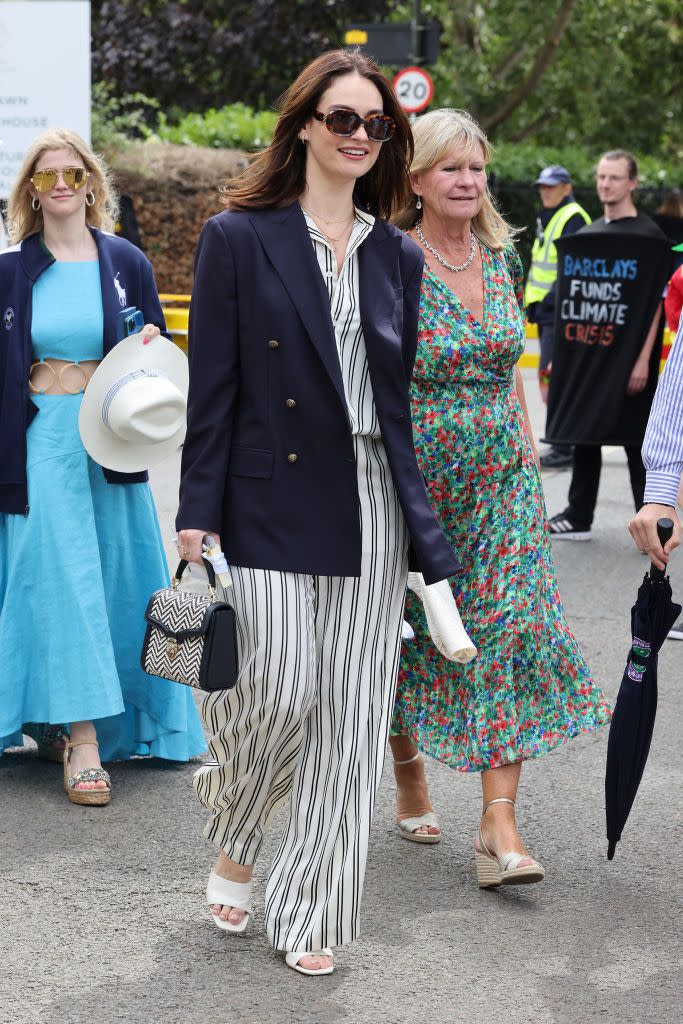 wimbledon outfits lily james