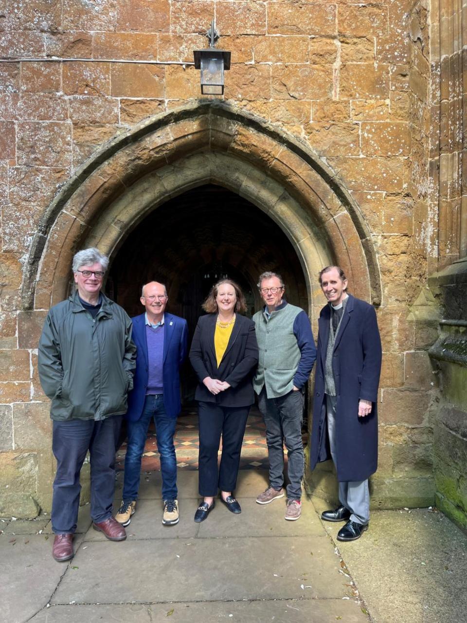 Oxford Mail: Victoria Prentis at St Mary's Church in Bloxham