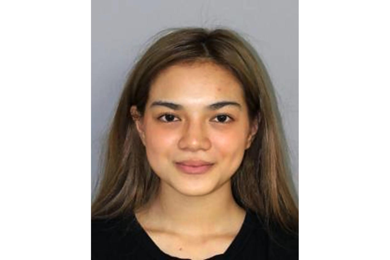This undated photo provided by the Hawaii Department of Public Safety shows Anne Salamanca. Salamanca was arrested for violating Hawaii's quarantine after investigators saw videos of her dancing in a store and dining out. Hawaii officials say Salamanca arrived in Honolulu on July 6, 2020, and days later was found violating the quarantine. (Hawaii Department of Public Safety via AP)