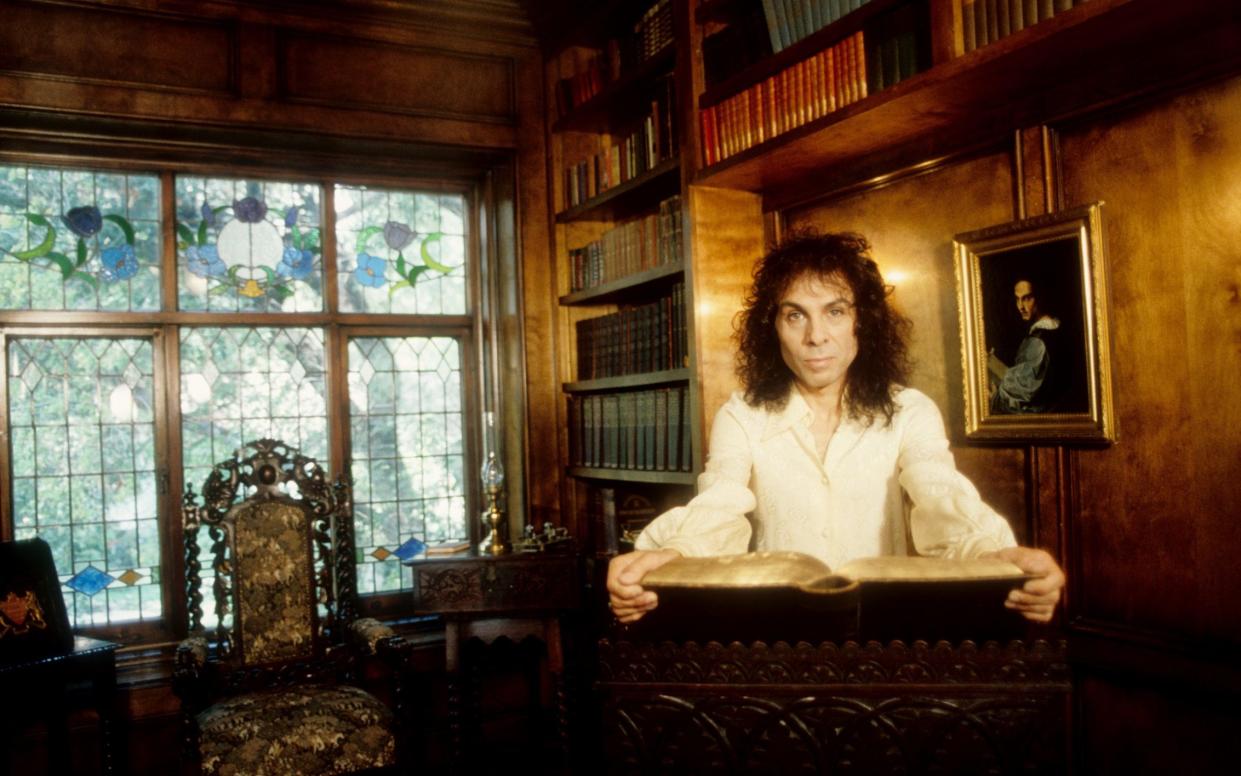 Ronnie James Dio at home in Los Angeles, 1987 - Getty