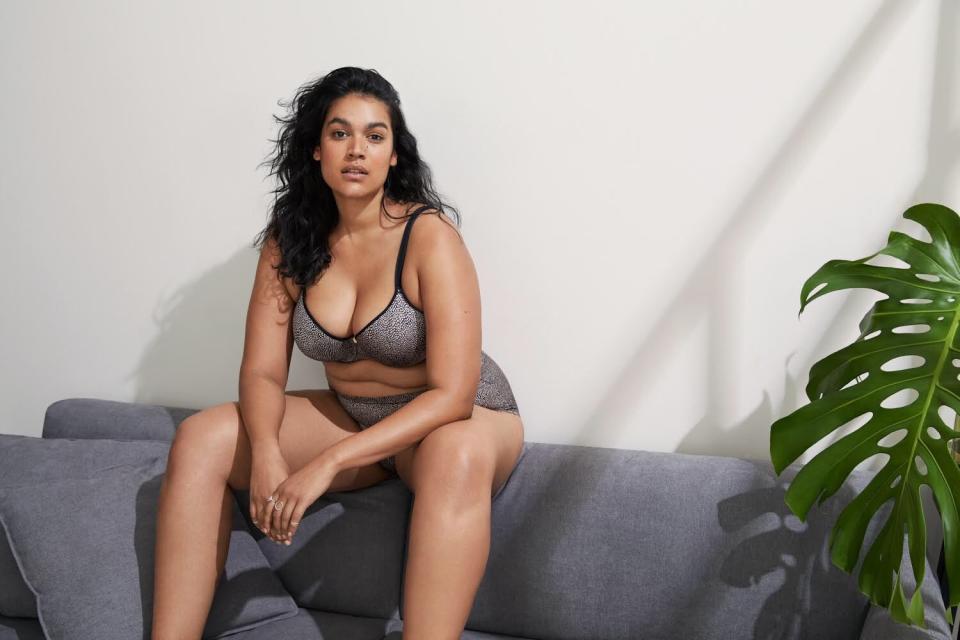 Atilemile overcame an eating disorder and wants to help others love their body, regardless of size. (Photo: Lingerie Campaign for Berlei Aus)