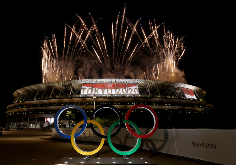 東奧的璀璨煙火。olympics.com