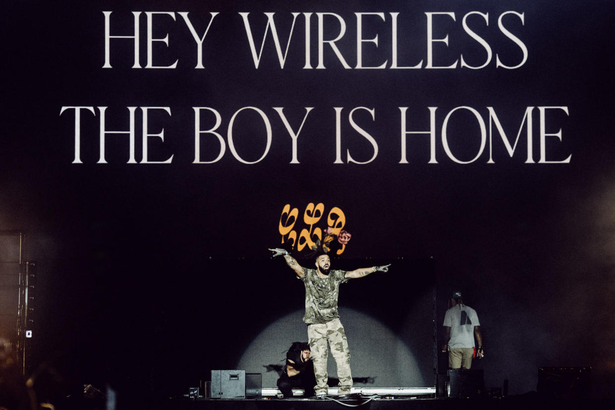 Drake surprises fans at Wireless Festival (Jordan Curtis Hughes/PA)