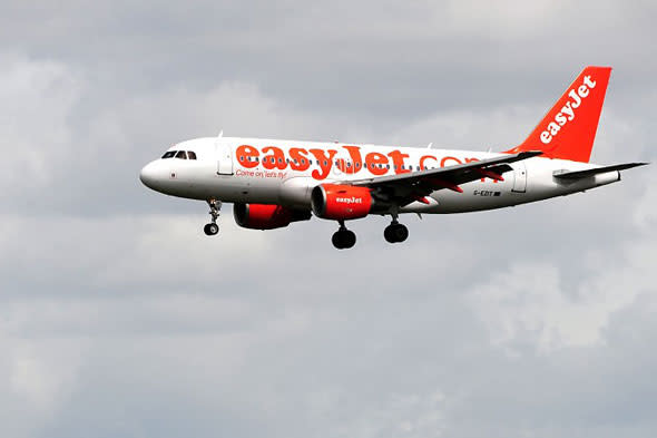 Panic as Easyjet plane and RAF fighter jet circle Liverpool