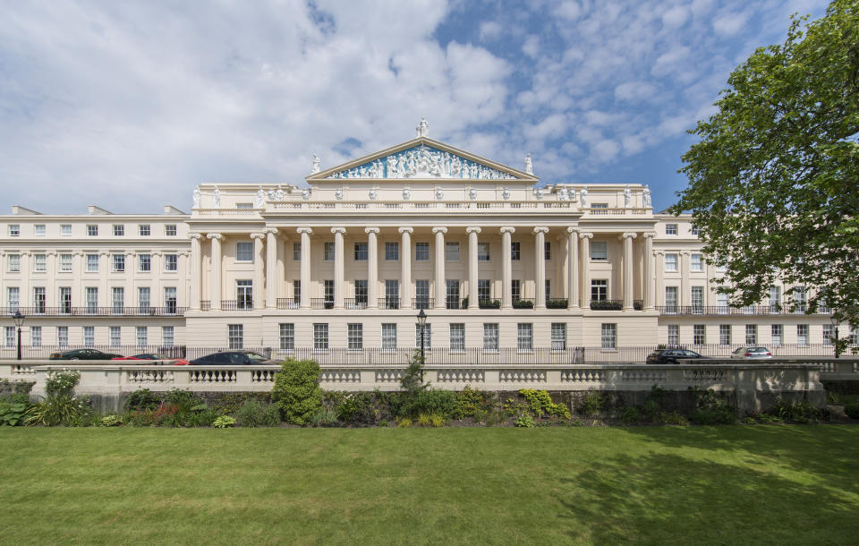 <p>The terrace of mansion-townhouses was completed in 1826 and has always been one of the most prestigious addresses in London. Grade I listed Cumberland Terrace was designed by Royal architect John Nash to provide magnificent homes for the family and friends of HRH The Prince Regent. (All pictures: Rokstone/SWNS) </p>