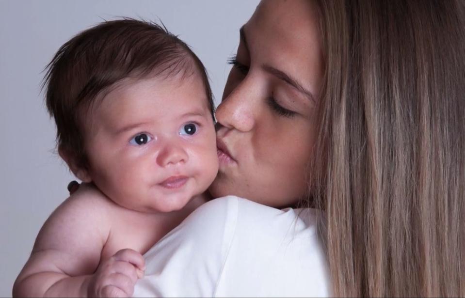 Baby Oscar was born just 6 weeks after she found out she was pregnant. Photo: Kennedy News & Media