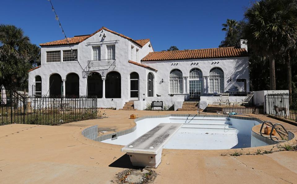 The residence before it was demolished. Tribune News Service via Getty Images