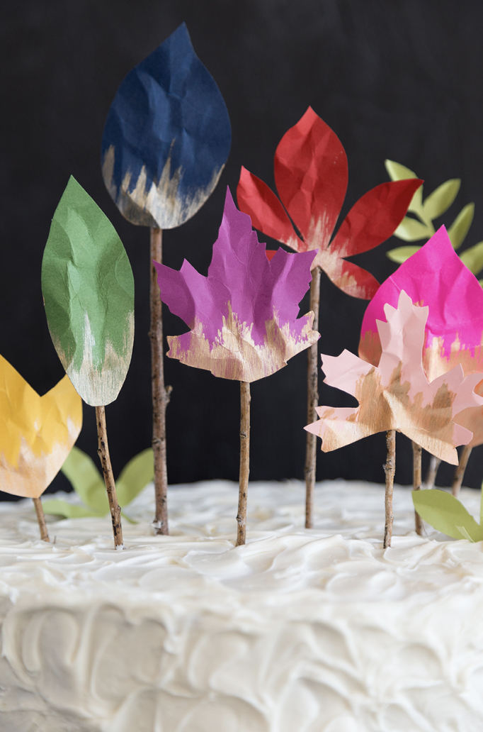 Leaf Cake Toppers