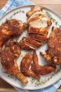 <p>This easy air fryer recipe takes most of the waiting out of roasting a chicken, with remarkably similar results. We found that even when we cooked our chicken well past 73°C, it was still juicy and not at all dry. <a href="https://www.delish.com/uk/kitchen-accessories/g31784513/best-air-fryer/" rel="nofollow noopener" target="_blank" data-ylk="slk:Air fryer" class="link rapid-noclick-resp">Air fryer</a>, we love you.</p><p>Get the <a href="https://www.delish.com/uk/cooking/recipes/a34367289/air-fryer-rotisserie-chicken/" rel="nofollow noopener" target="_blank" data-ylk="slk:Air Fryer Rotisserie Chicken" class="link rapid-noclick-resp">Air Fryer Rotisserie Chicken</a> recipe.</p>