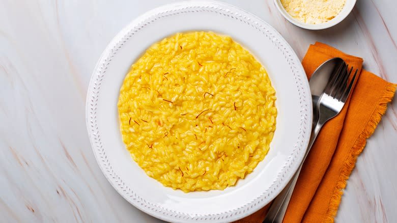 saffron risotto