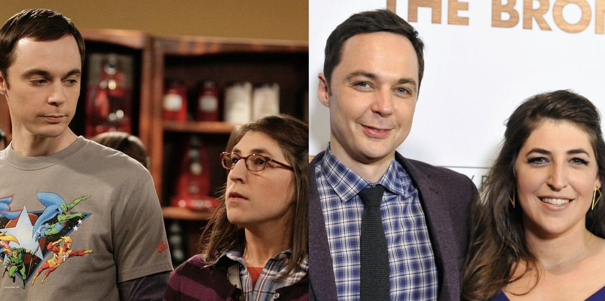 'big bang theory' cast members mayim bialik and jim parsons