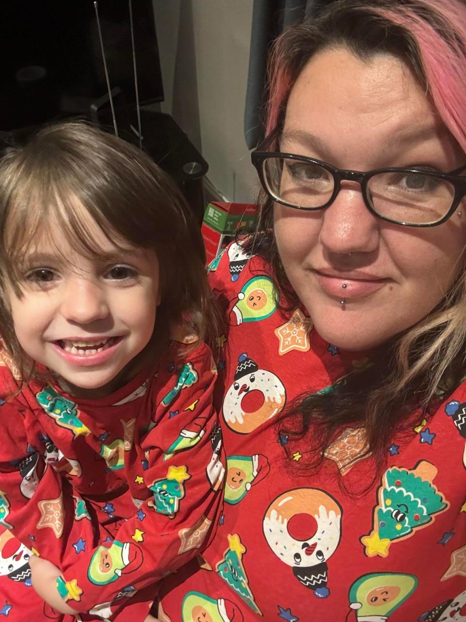 Siobhan with her five-year-old daughter, Laura-Lee.
