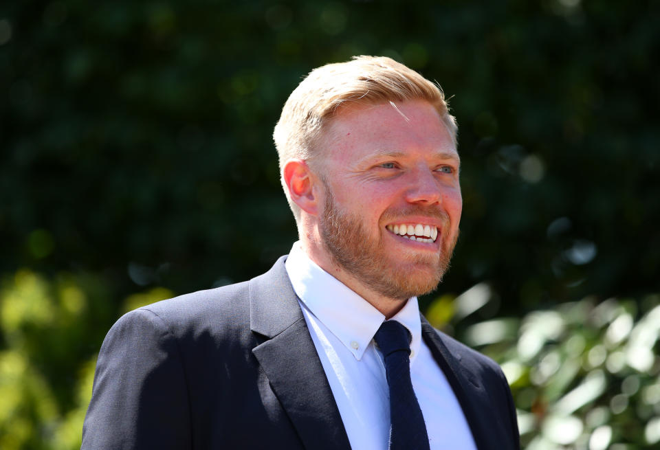 ASCOT, ENGLAND - JUNE 15: Comedian Rob Beckett arrives for Day Two of Royal Ascot 2022 at Ascot Racecourse on June 15, 2022 in Ascot, England. (Photo by Alex Livesey/Getty Images)