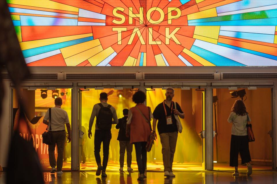 The entrance of the Shoptalk Europe conference in Barcelona